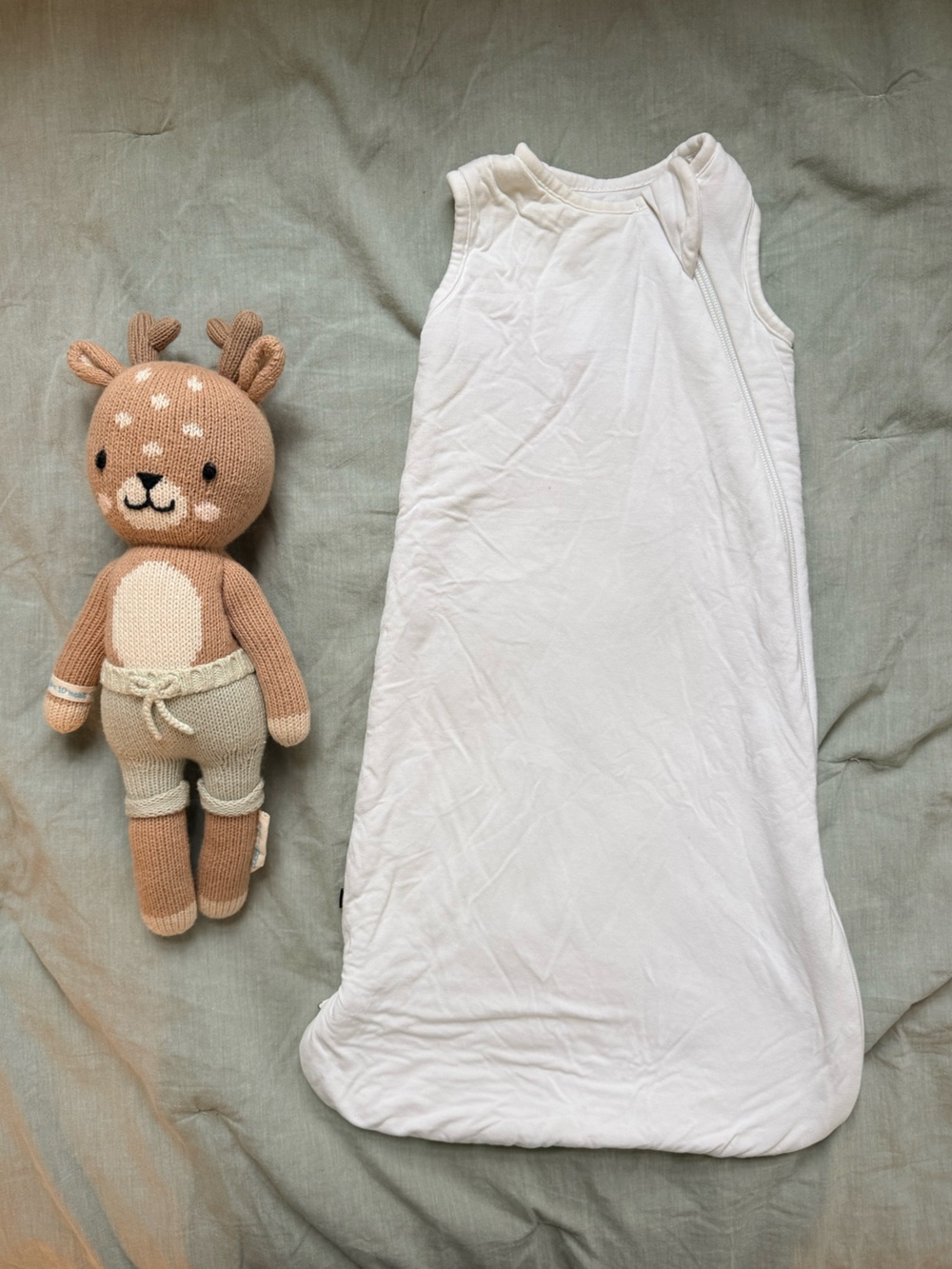Kyte Baby White Sleep Sack 1.0 TOG size small